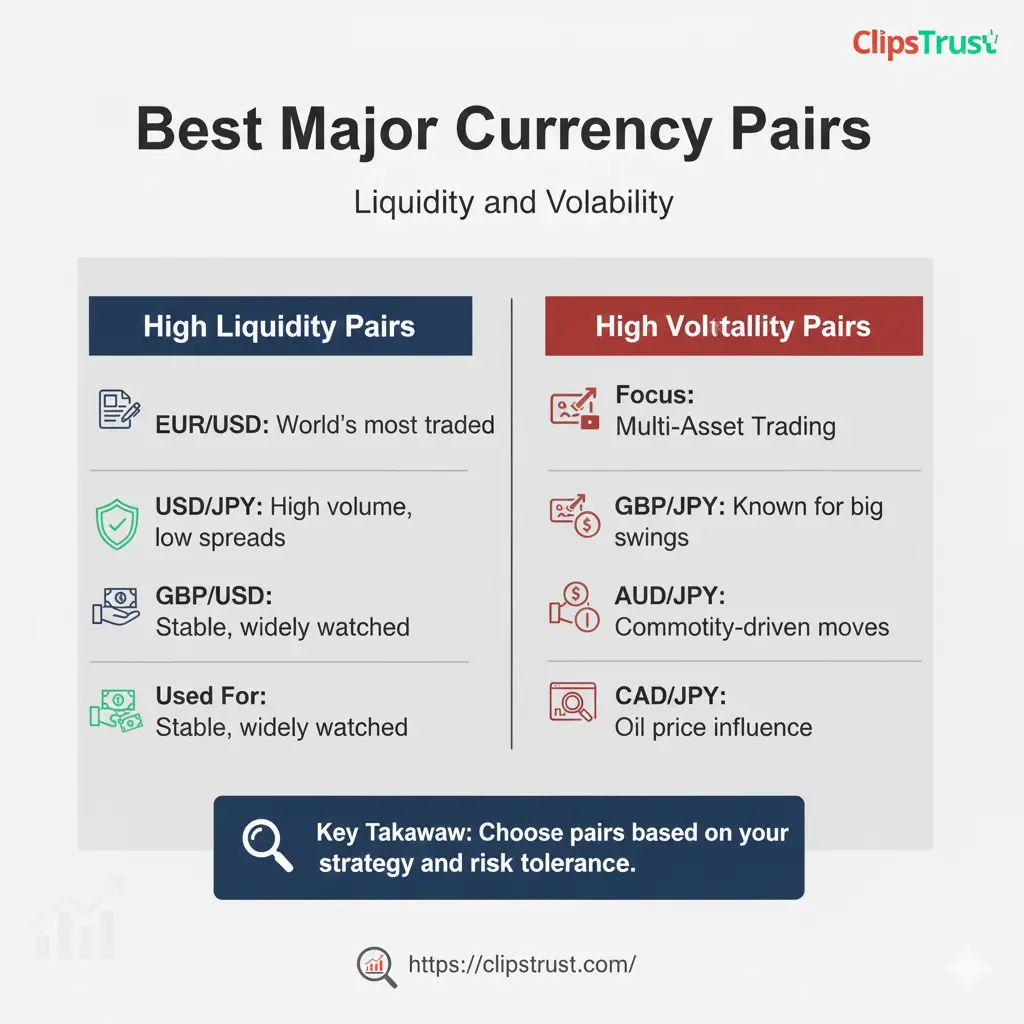 best major currency pairs